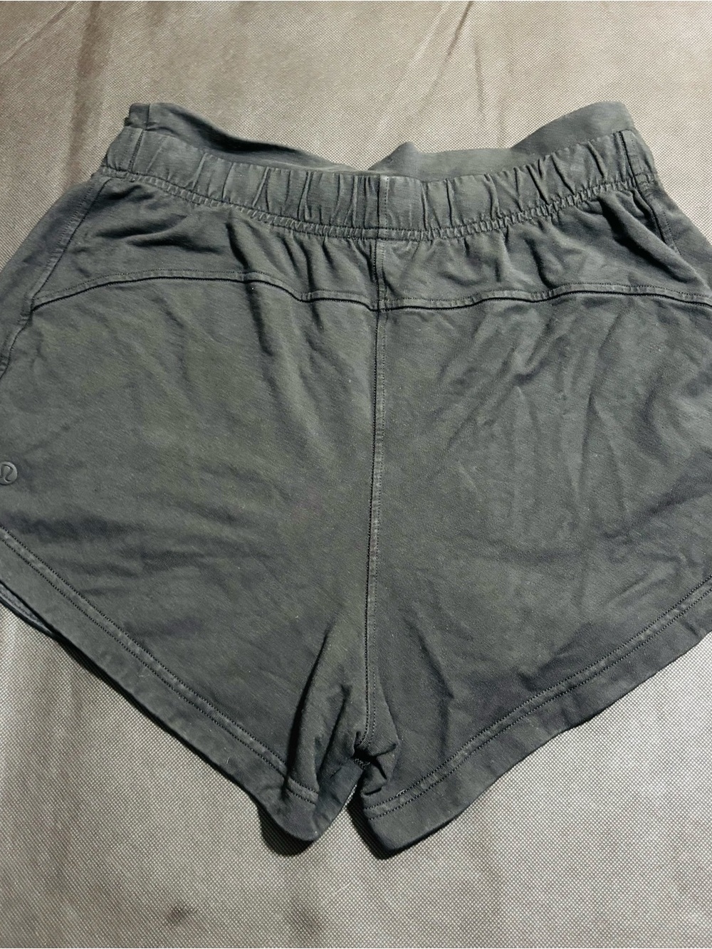 Lululemon Black Sweat Shorts Inner Glow High-Rise Shorts Size 6 (Small)